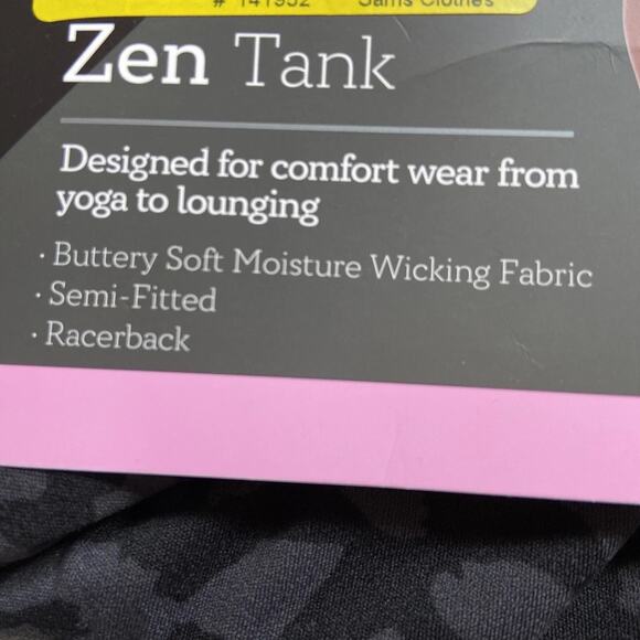 Members Mark Womens Semi Fitted Zen Tank Tops 2-Pack Leopard/Black Size S - Picture 5 of 7